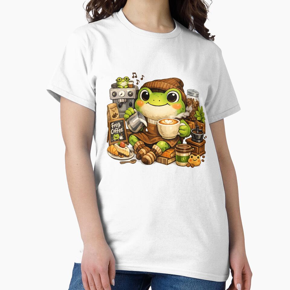 Kawaii Matcha Frog Coffee | Japanese Aesthetic Cute Froggy Cafe by CustomizingGift
