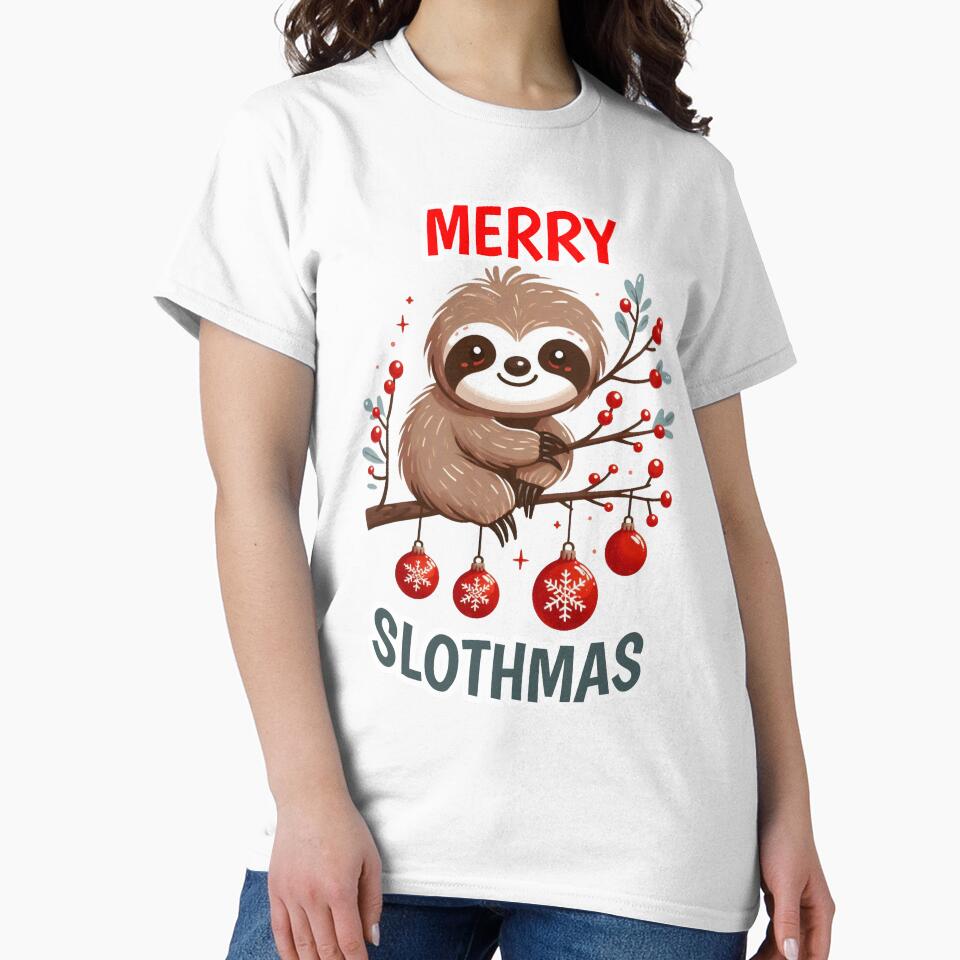 sloth christmas by LemuellTrends