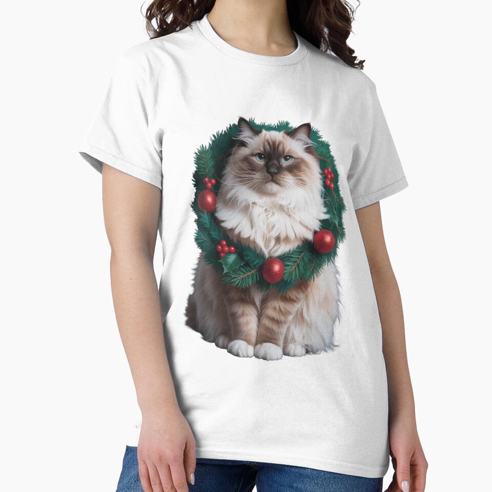 Ragdoll Cat Christmas Baubles, Xmas Ragdoll Cats by Moon-Ape