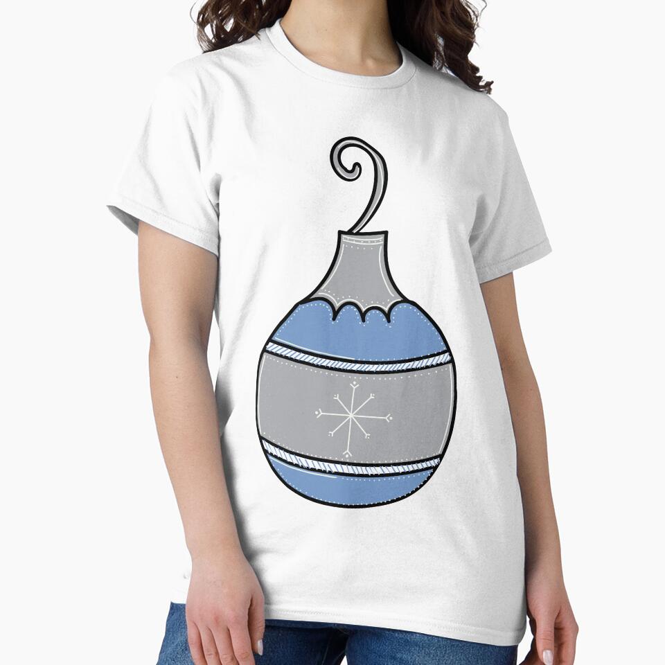 Whimsical Holiday Ball Ornament Illustration by AngelDawnDesign