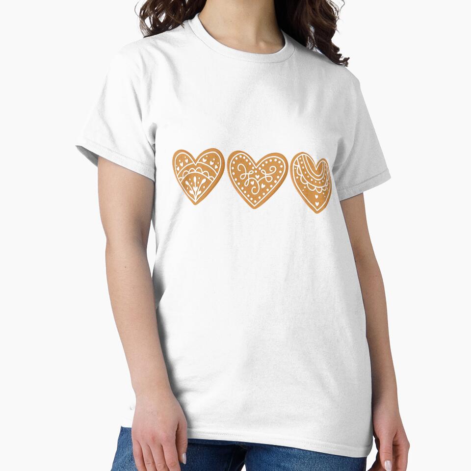 Heart-Shaped Gingerbread Cookies – Sweet Christmas Illustration by iamKRUK