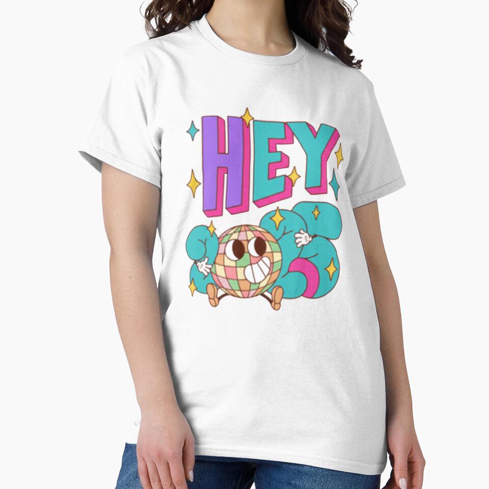 HEY 2023 Groovy Disco Ball T-Shirt by anandsiva2703