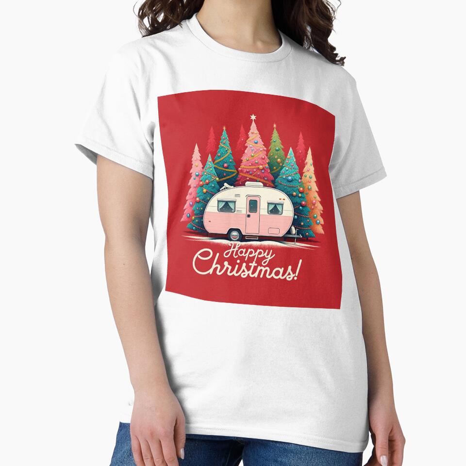 Happy Christmas Pink Camper | Pink Christmas Trees by PinkGoddessLove