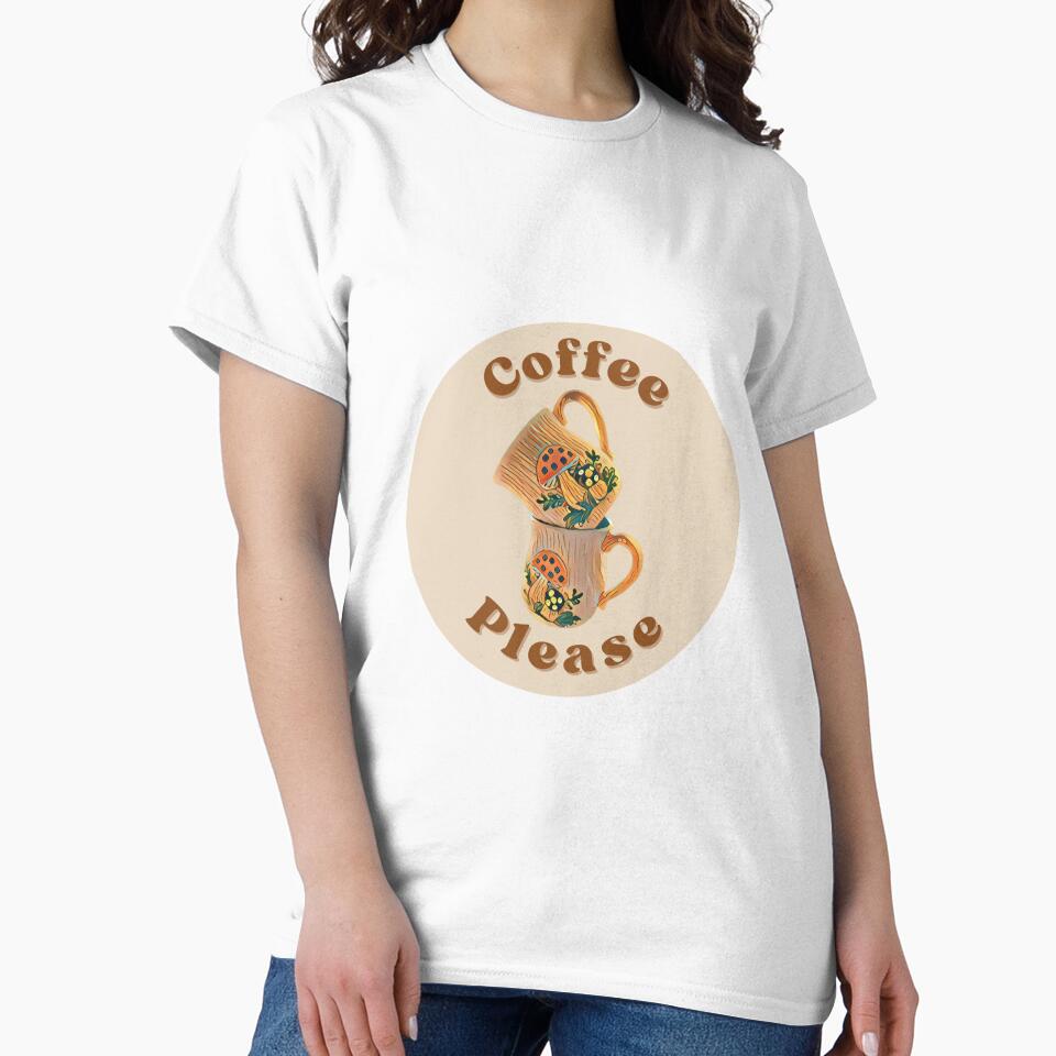 Coffee Please Merry mushroom coffee mugs by Neeshki