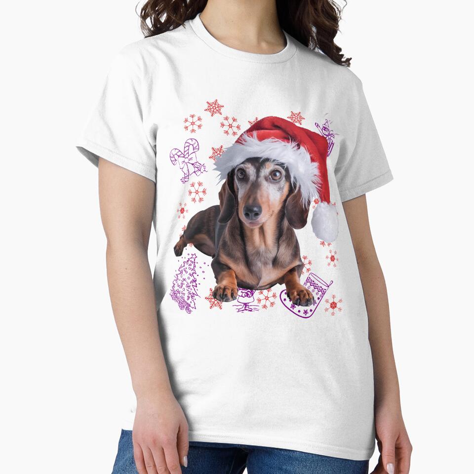 Holiday Joy: Dachshund Christmas Tree Decoration by purrfect pattern