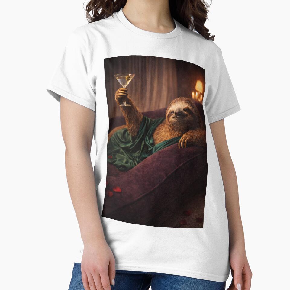 The Slowest Martini – Sloth Lounge Portrait by iMIGHTwearTHAT