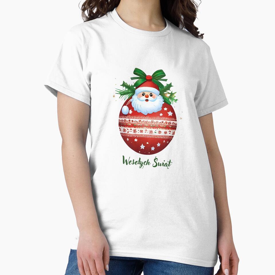 Wesołych Świąt – Polish Christmas Santa Ornament Design by AmberWit