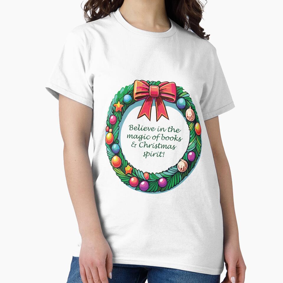 Christmas Wreath Magic of reading by FableAndThread