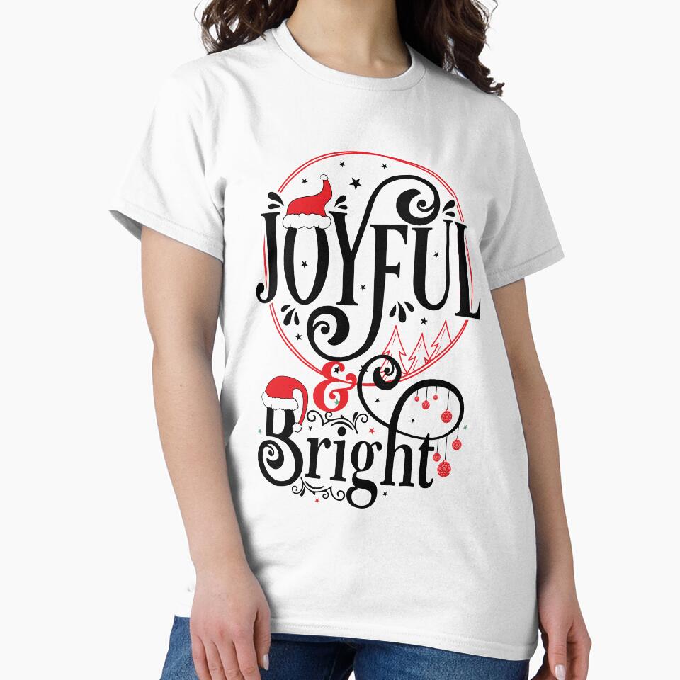 Joyful and Bright, Merry Christmas Quote by Sunnyhova