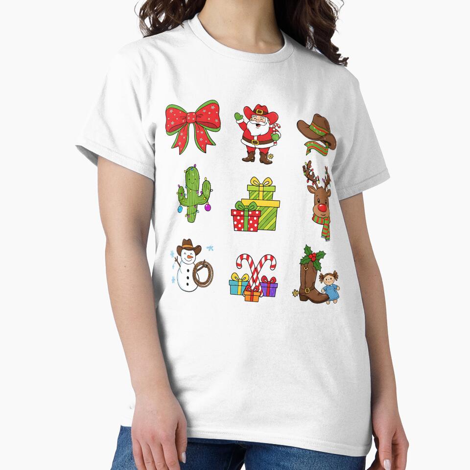 Christmas and western festive holiday shirt by Wicked Wolf Poker
