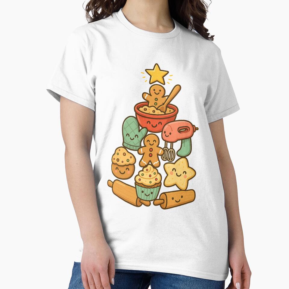 Christmas Tree Baking Chef Cook Baker Food Design by ShapedUp