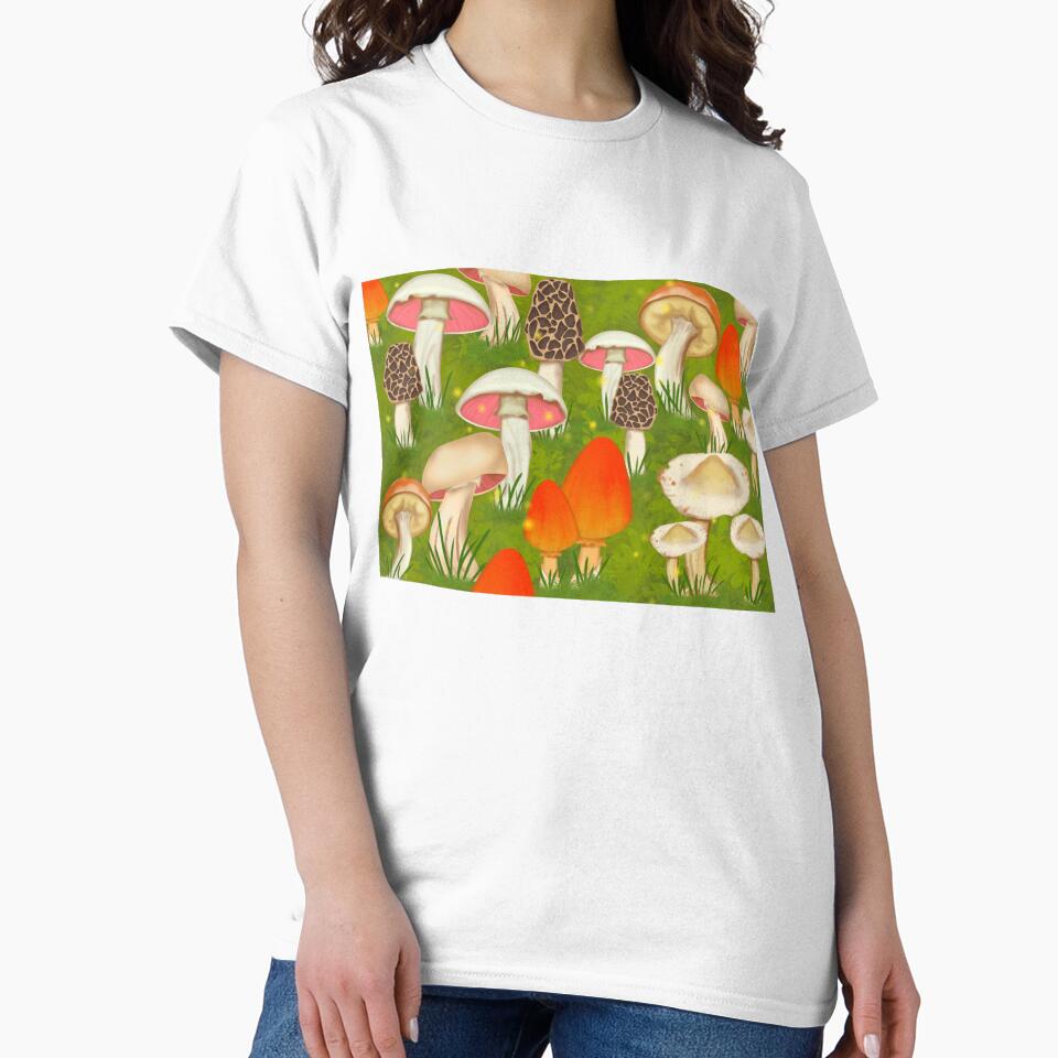 Mushroom Meadow by Katie Morris Art