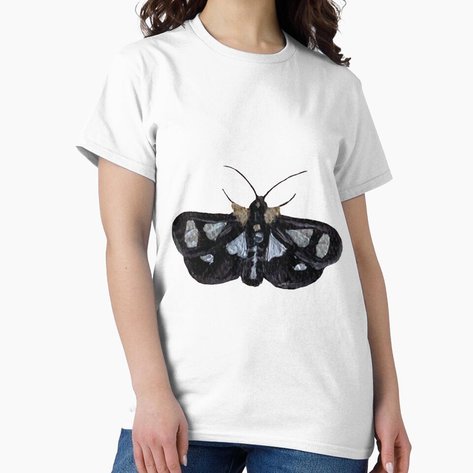 eight-spotted forester moth by kaitlynyaru.art