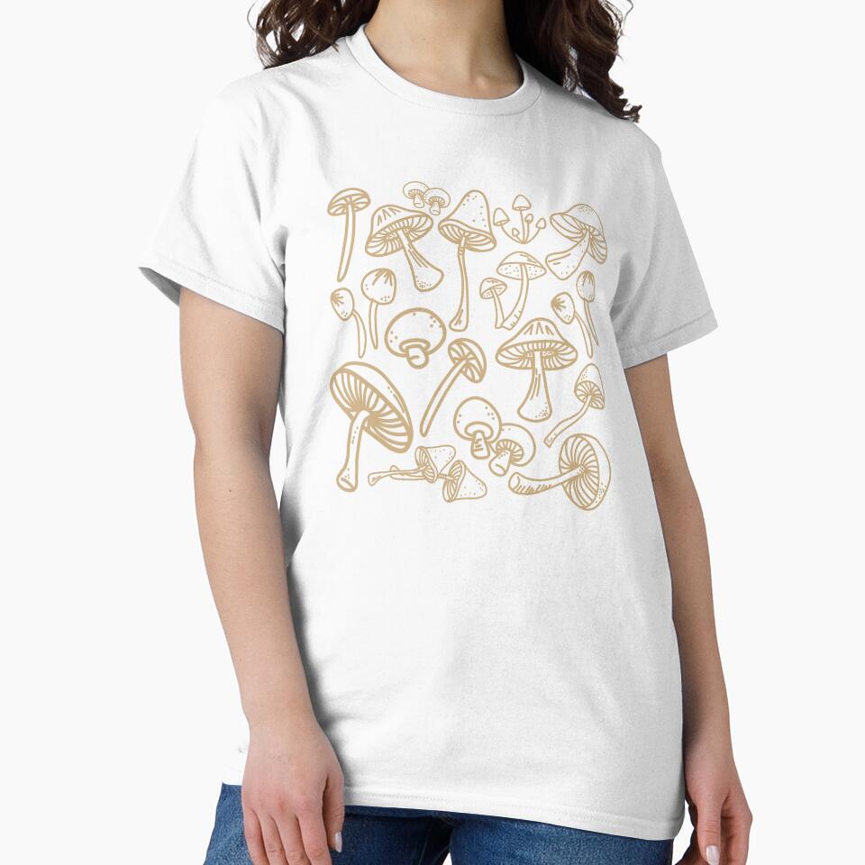 Tan mushroom design by JustArt88
