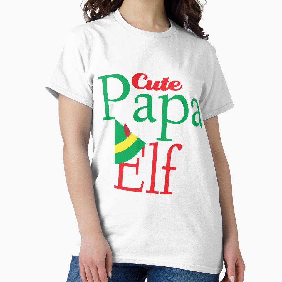 Cute Papa Elf Funny X-mas Sweet Santa X-mas Gifts Kids Boys Girls Men Women Essential T-Shirt by mira031128