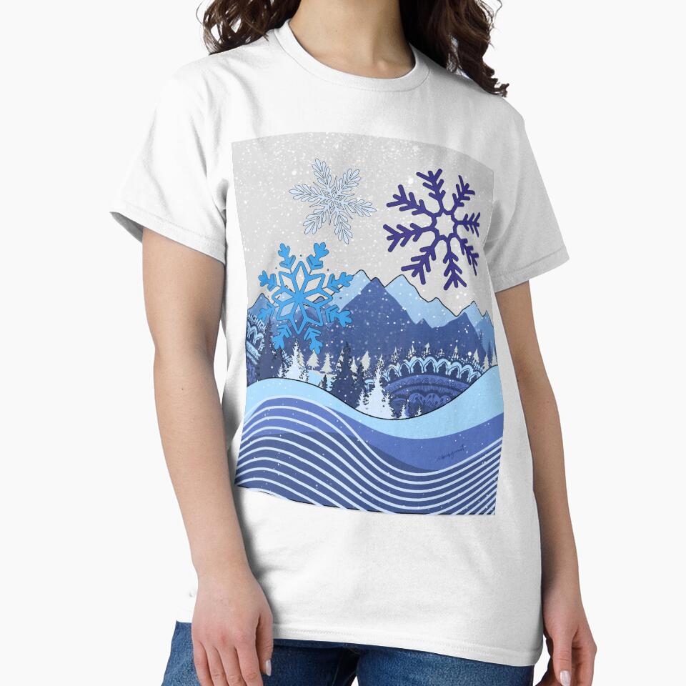 Winter Wonderland Abstract by donebyreena