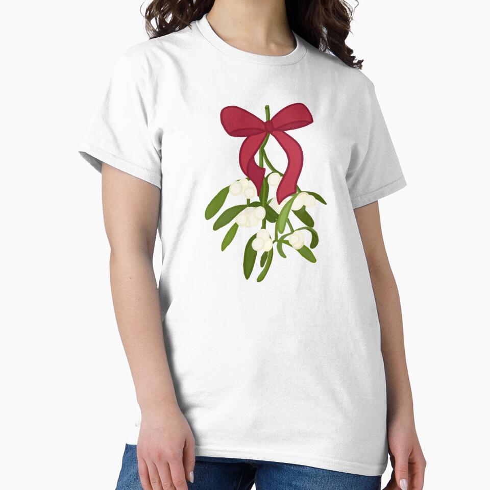 mistletoe with red bow by Jules Mars