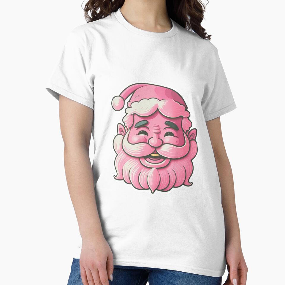 Deck the halls with Retro Vintage Pink Santa Claus! by Calymera