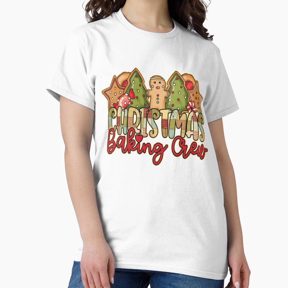 Christmas Baking Crew Vintage Look Cute Gingerbread Man Cookies Family  Xmas Happy Holiday by JoyOfHopeStore