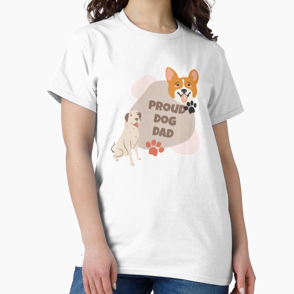 Proud Dog Dad print by kirstenovich