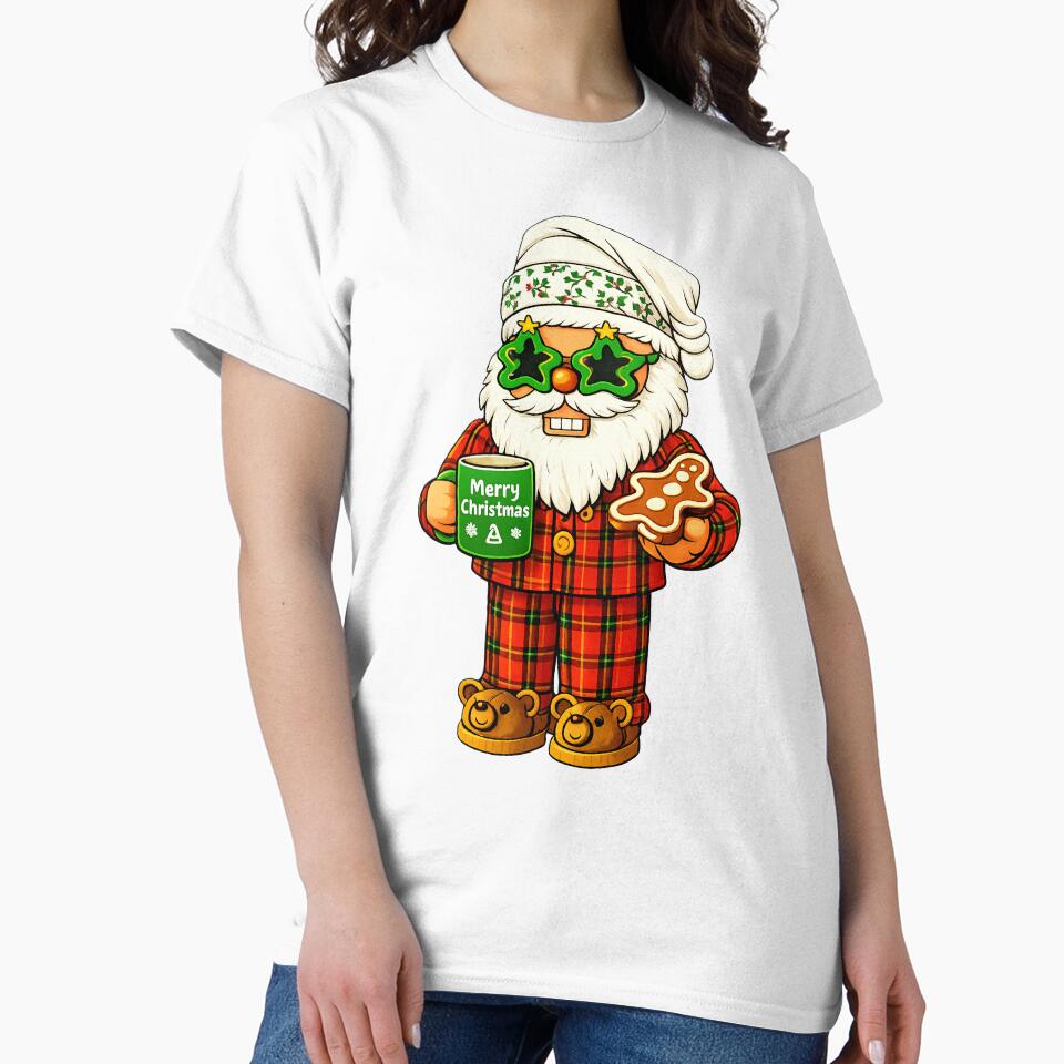 Santa Nutcracker in Pajamas with Cocoa by DGS Creative Designs