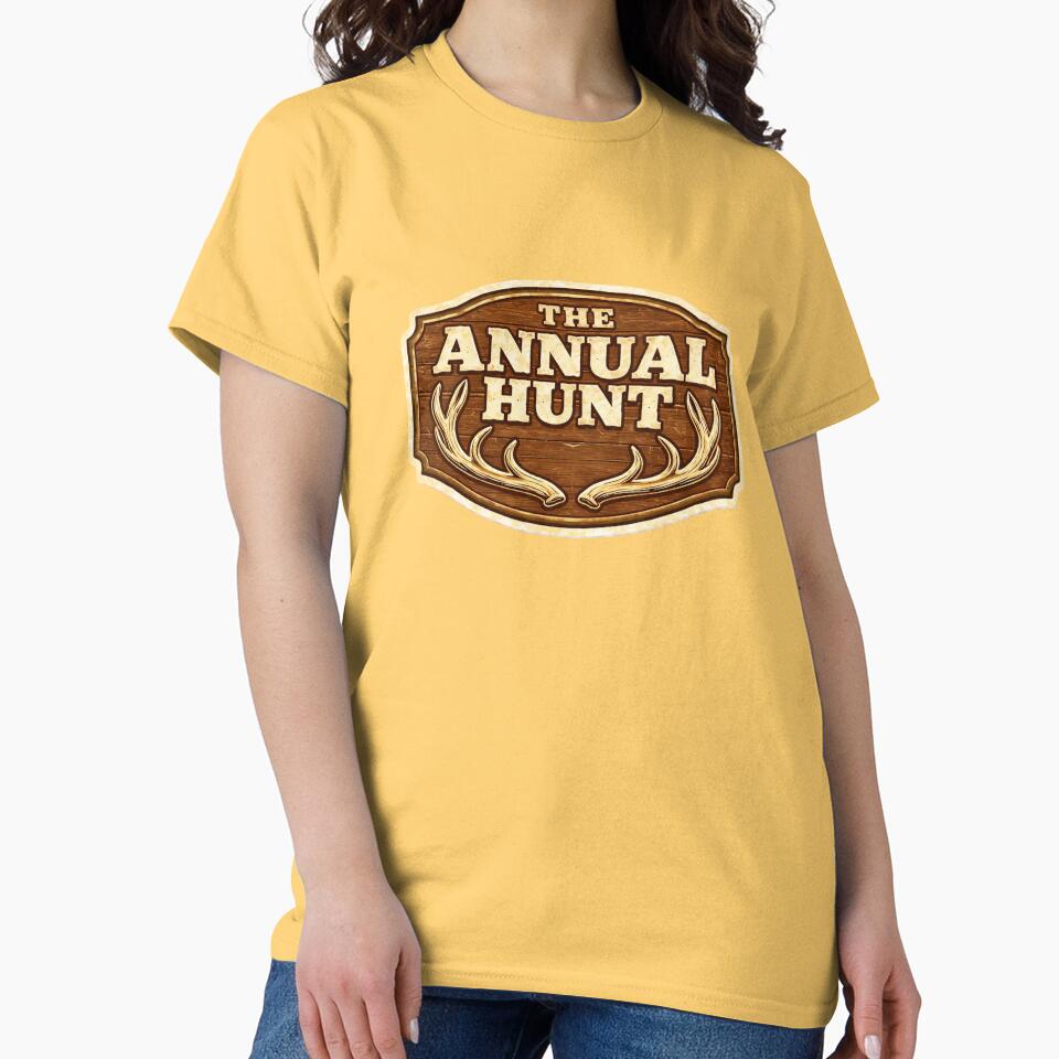 The Annual Hunt Rustic Wood Sign – Vintage Hunting Lodge Design by EastEndTownie