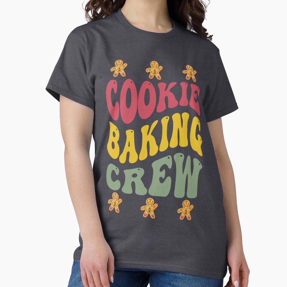 Retro Christmas Tshirt Design for Baking Lovers, Baking Christmas by Mariana Piana