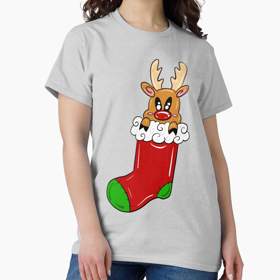 Reindeer In Stocking by missmann
