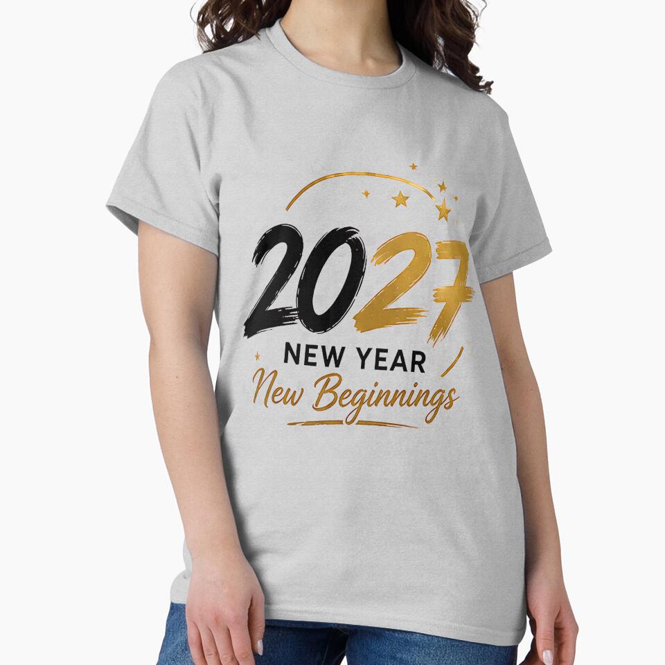 2027 New Beginnings T-Shirt Design by DealNest