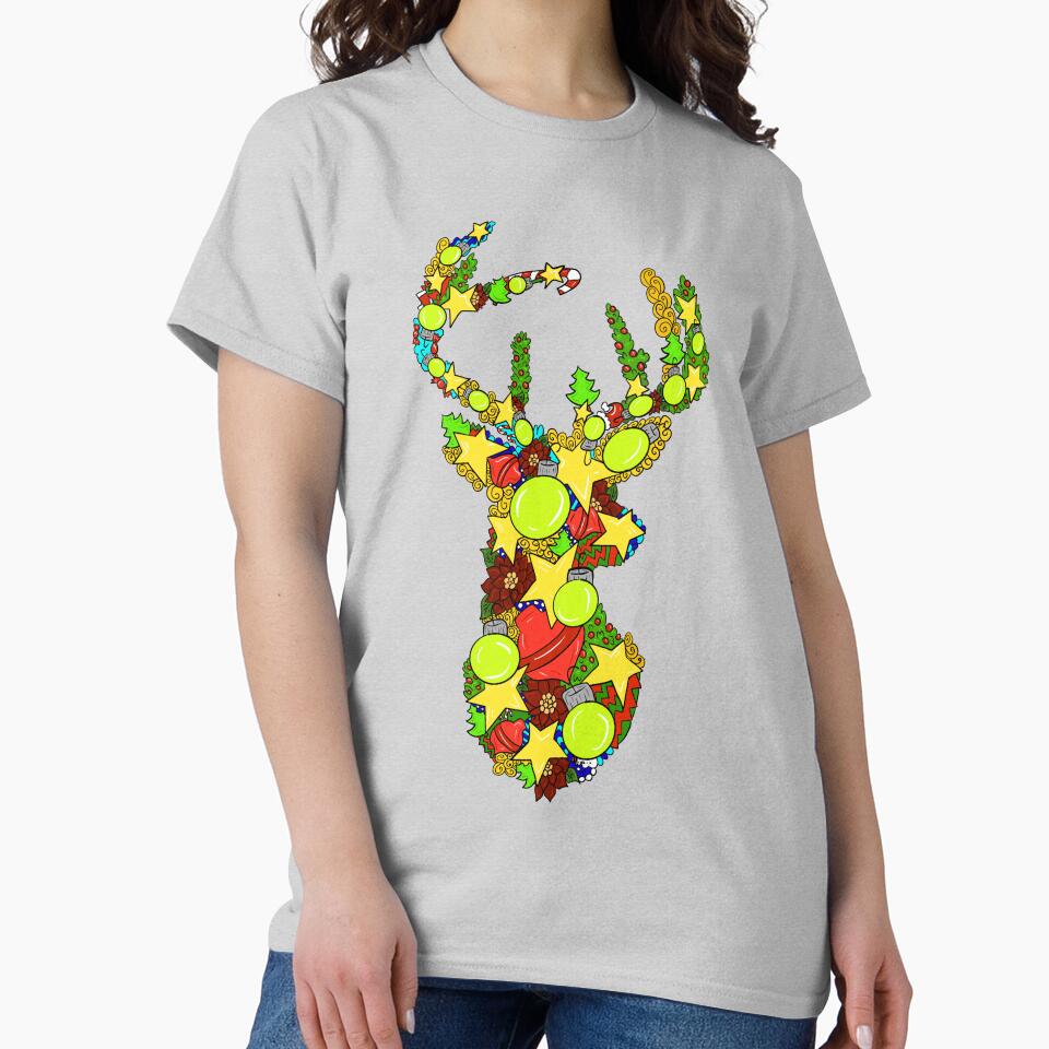 Christmas Doodle Reindeer by missmann