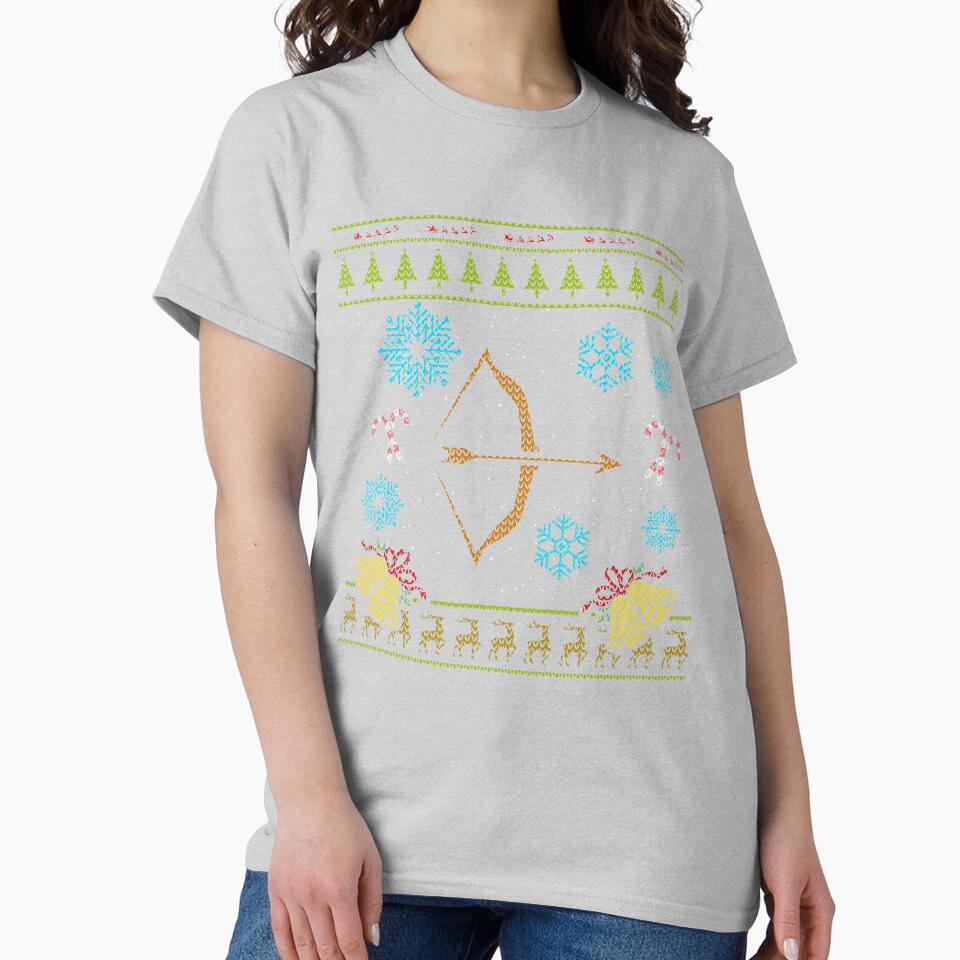 Archery Bow Christmas Sweater Shirt Archer Bow Hunting Deer by shoppzee