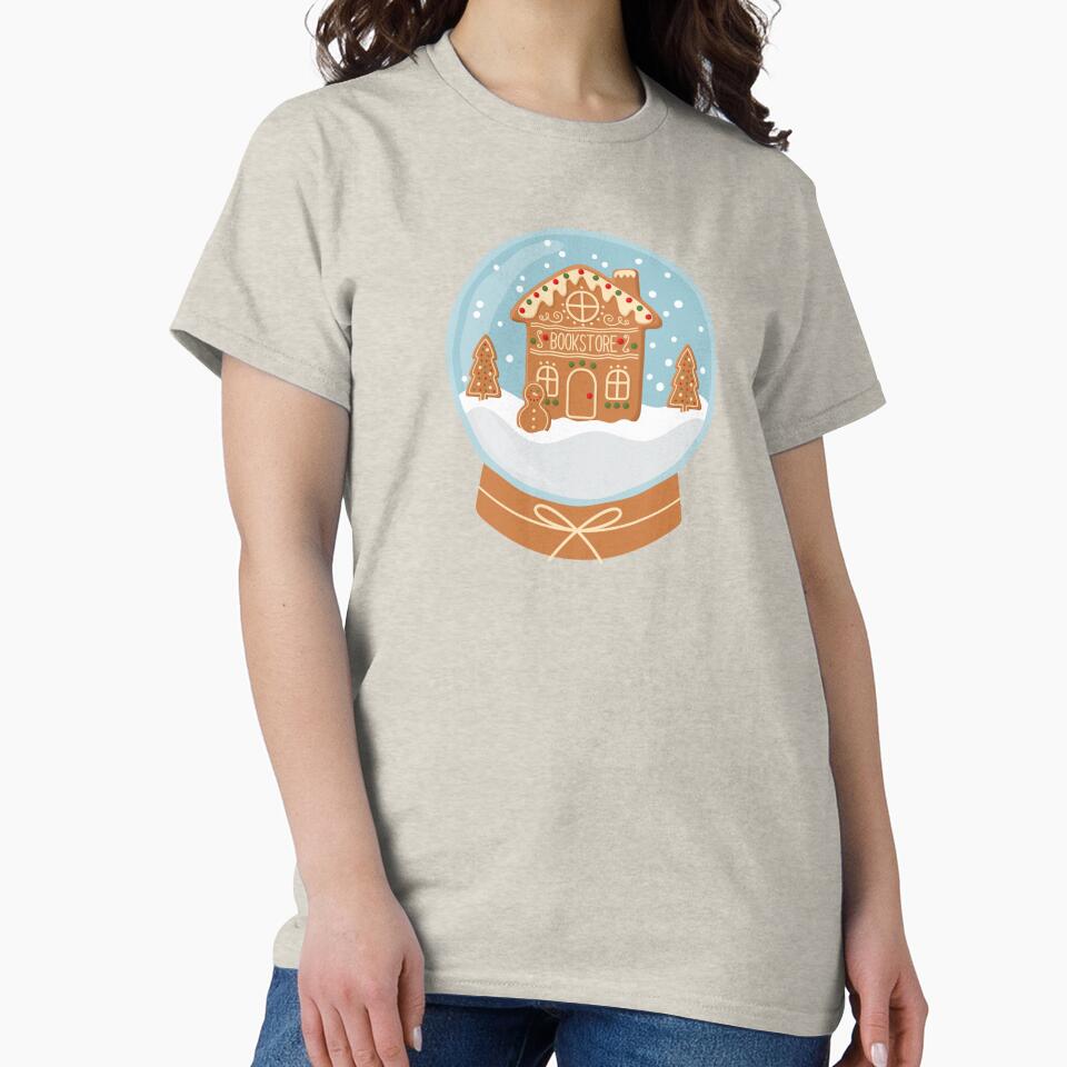 Bookstore Gingerbread Snowglobe by everinseason