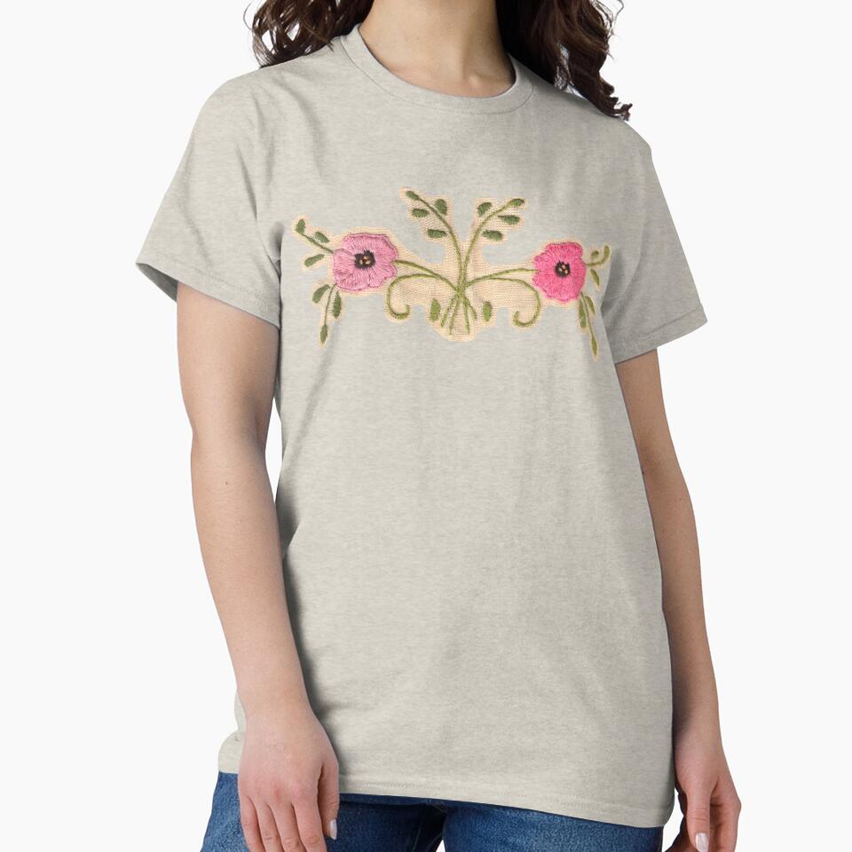 Embroidered flowers A by Julianum
