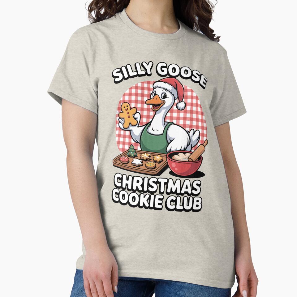 Silly Goose Christmas Cookie Club Funny Holiday Baking Goose Design by Betsytiptoe