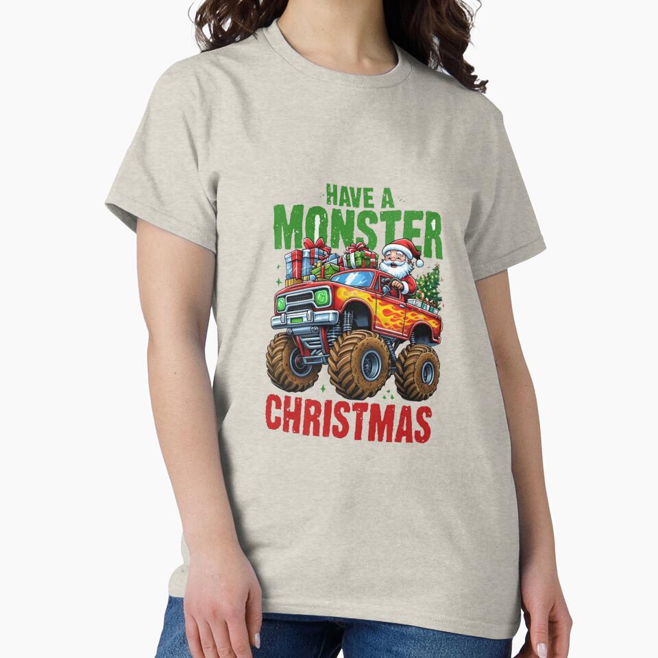 Santa Claus Monster Truck — Have a Monster Christmas Funny Holiday Gift by Colorful-Garden