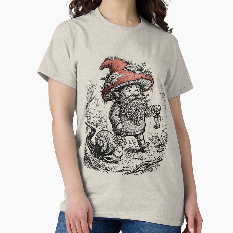 Bramble Cap Gnome with Living Beard - Whimsical Cottagecore by bapupa