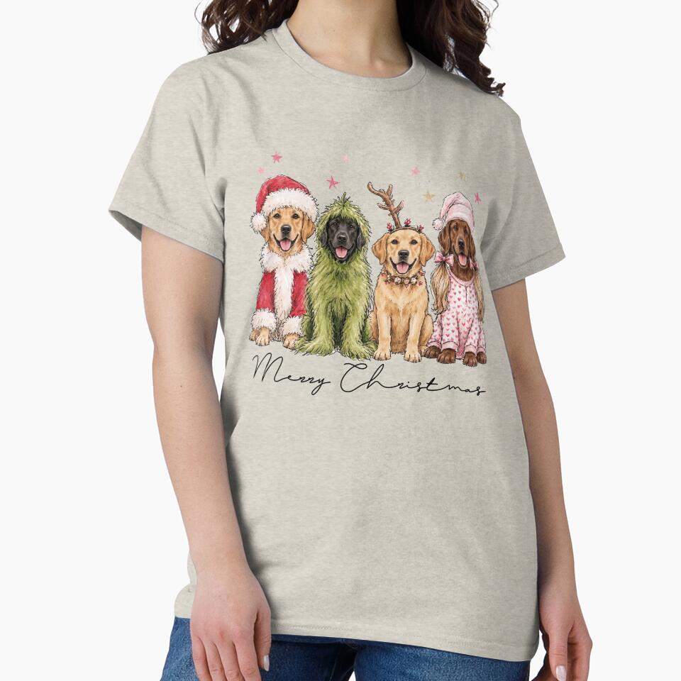 Christmas Dogs Funny Dog Mom Holiday Pet Lover by Holyiury