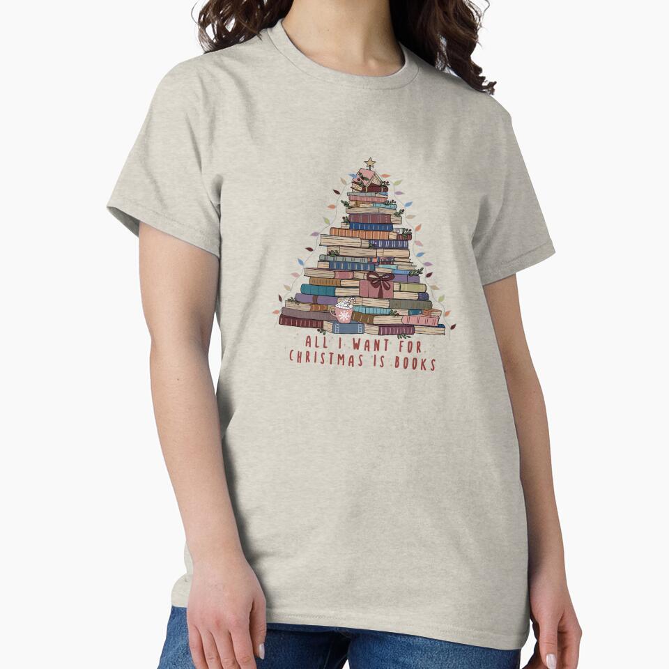 Bookish Christmas For Bookworm Booktok Aesthetic Book Lovers Club by mythandframe