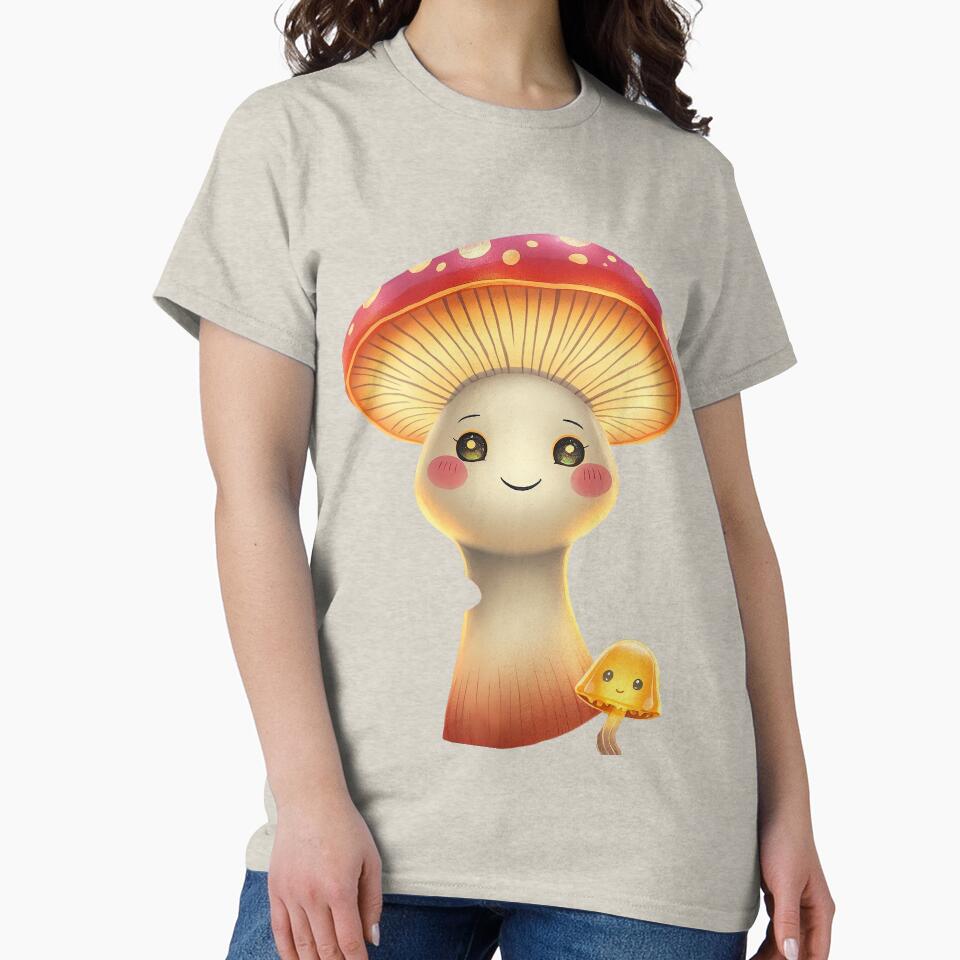 Glowcap & Sprout – Whimsical Mushrooms by PixelCratey