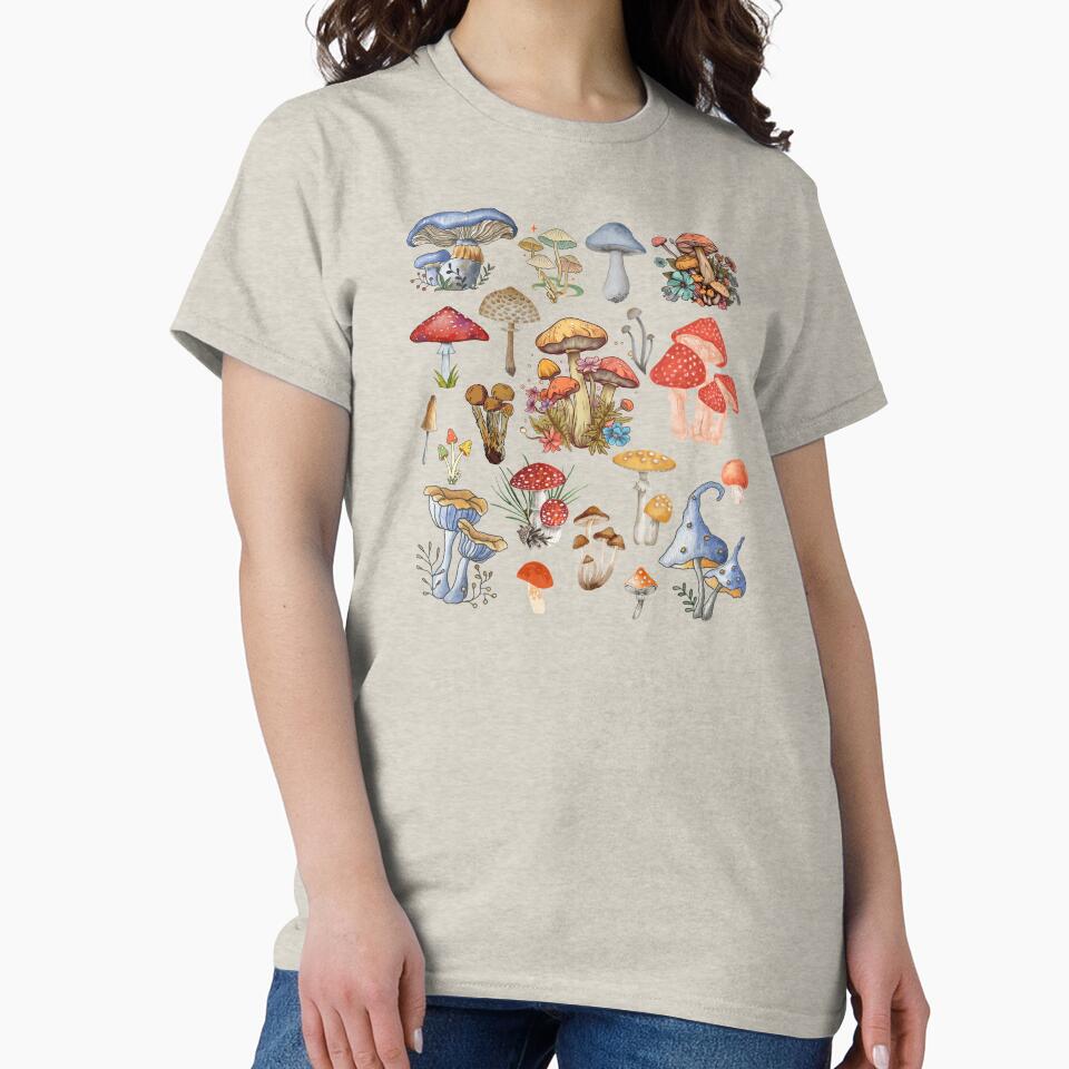 Mushroom Magic with Vintage Botanical - Embrace Boho, Goblincore Vibes by pmrpac