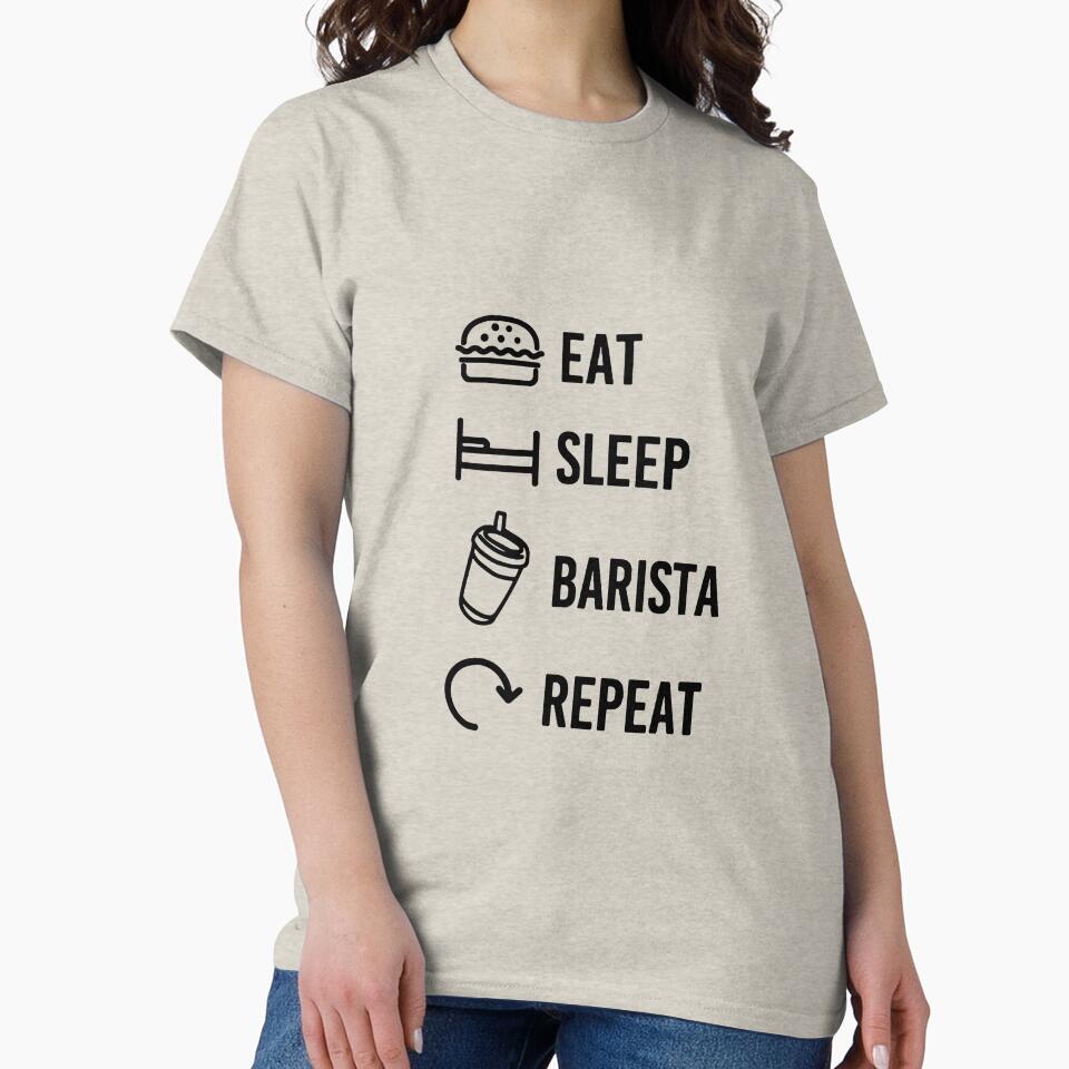 Barista Meme Eat Sleep Barista Repeat by Peter Art