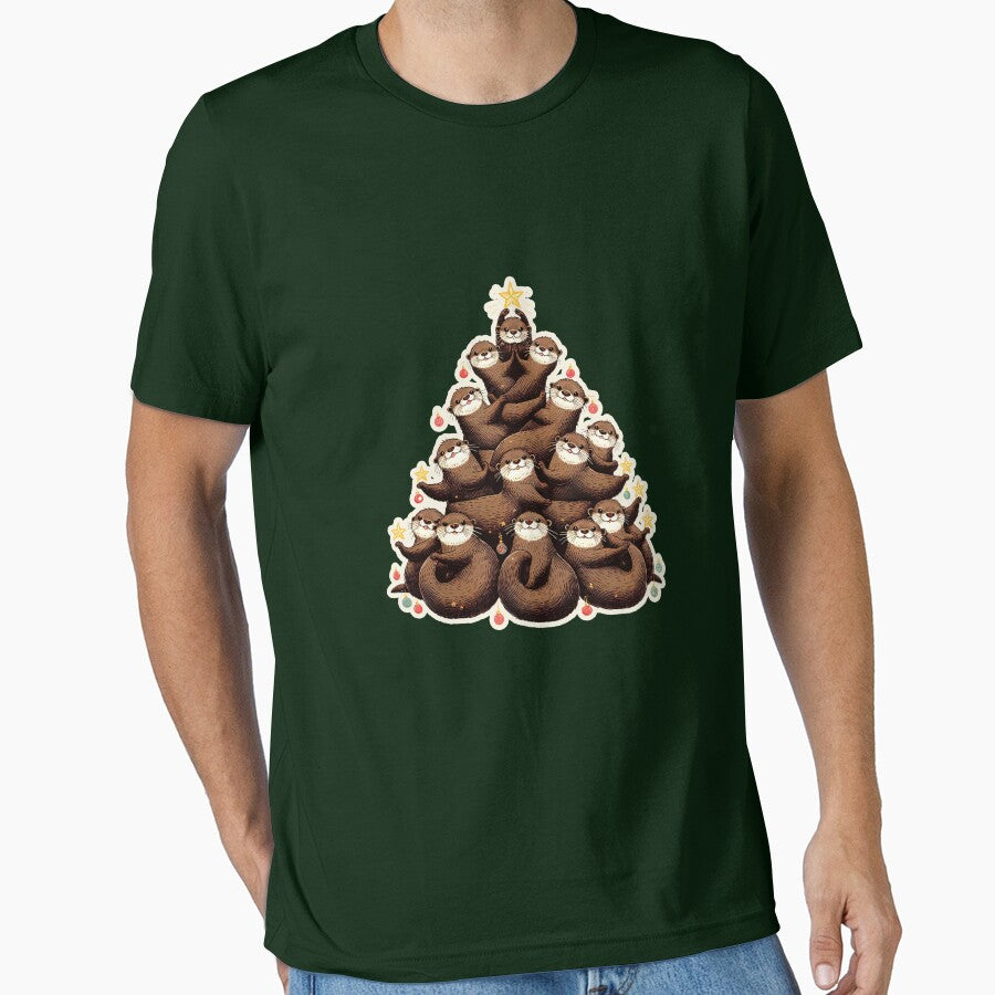 Otter Christmas tree, gift for dog lovers by ThisDress