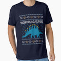 Ugly Hanukkah Sweater, Menorasaurus, Jewish dinosaur shirt by taraJcreative