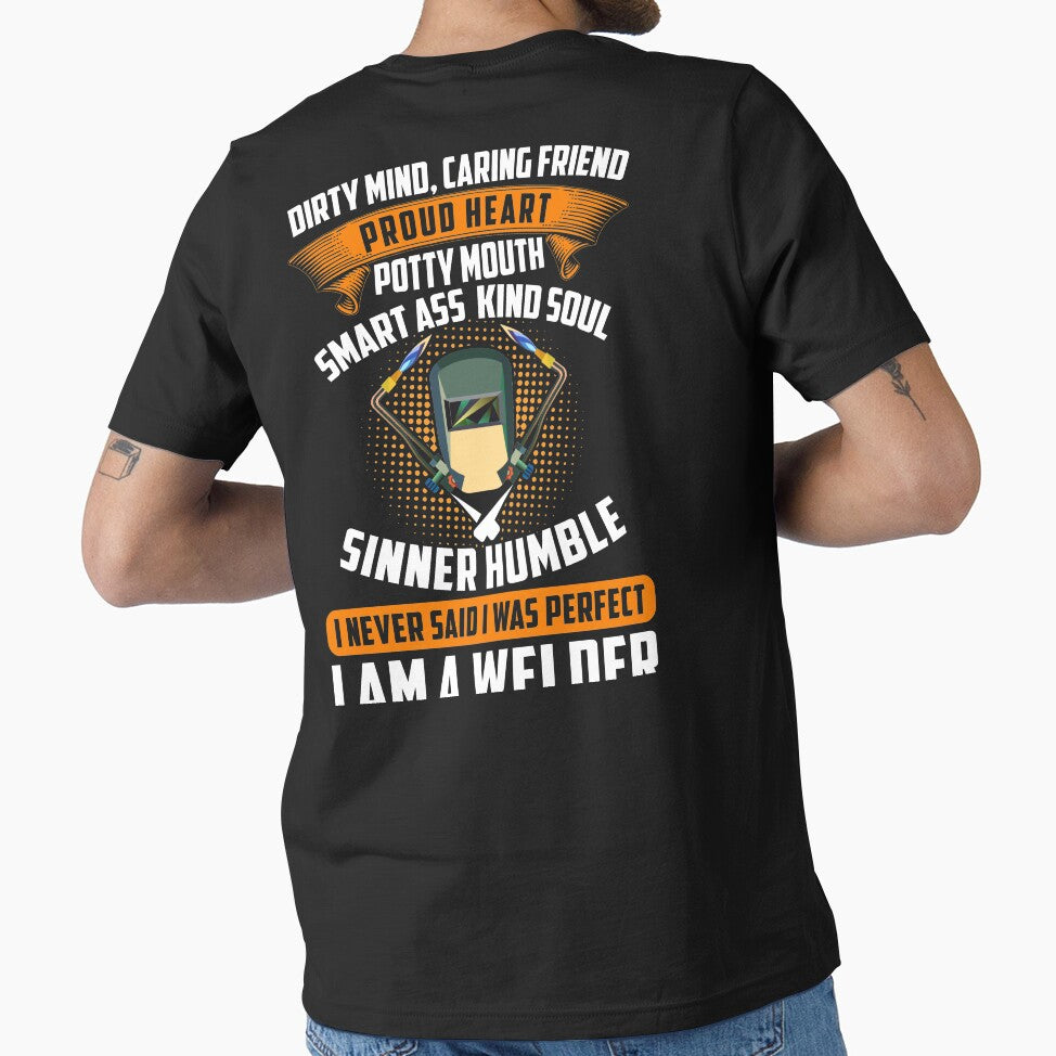 Dirty Mind Caring Friend Proud Heart Potty Mouth... by Tee Hub
