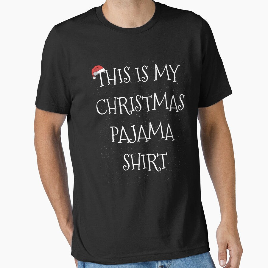 This is my Christmas Pajama Shirt Santa's hat by alenaz