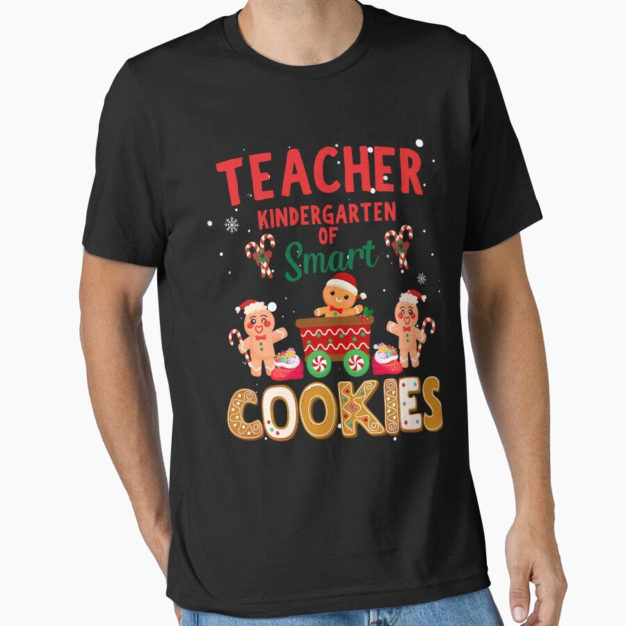 Christmas Teacher Holiday Teacher Kindergarten of Smart Cookies Matching Teacher School by thebest-2studio