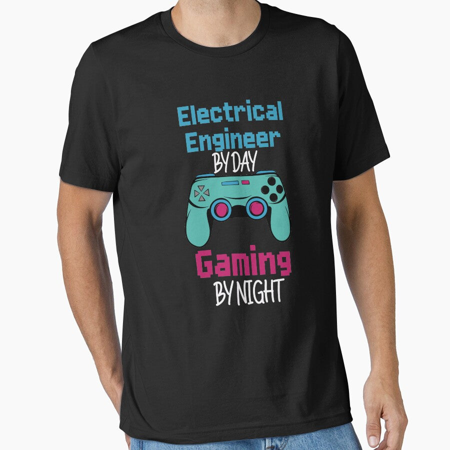 Funny Electrical Engineer by day gaming by night ,Funny For Electrical Engineer by BrahimAz