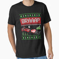 Motorcycle Ugly Christmas Sweater Biker Santa Xmas Sweater T-Shirts by Pingestre