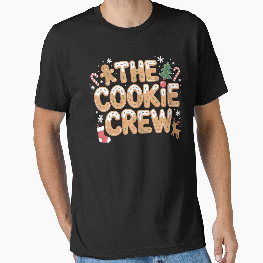 The Cookie Crew Cute Gingerbread Christmas Baking Team Design by FreshVibe Prints
