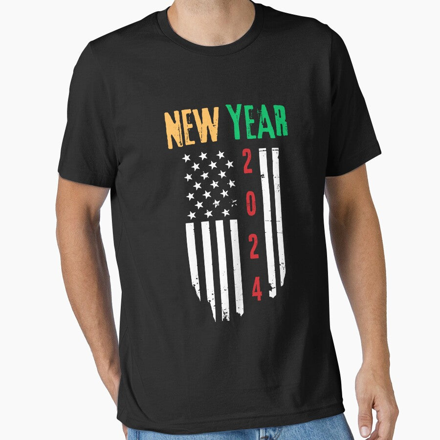 Class of 2024 Graduation - American Flag - Class of 2024 by first-shirt ⭐ ⭐ ⭐ ⭐ ⭐